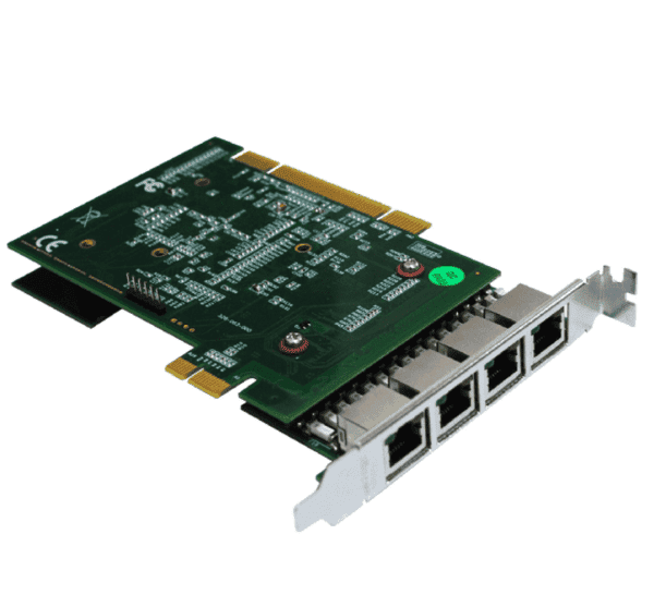 Allo 4 port pri card (pcie) with lec (4th gen)- 4e1