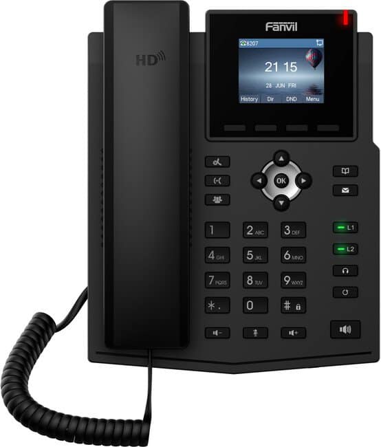 Fanvil x3sp v2 entry level ip phone with colour display