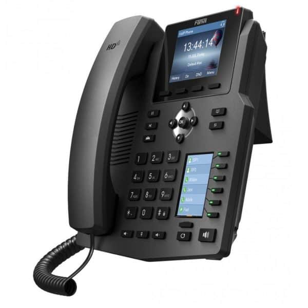 Fanvil X4 4 Line Enterprise IP Phone with Colour Screens 30 DSS Keys right