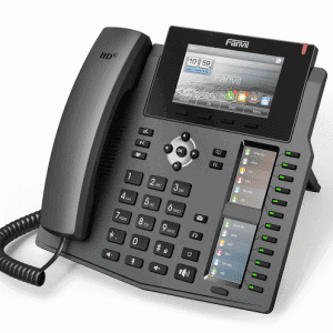 Fanvil x6 executive ip phone with colour screens 60 dss keys right