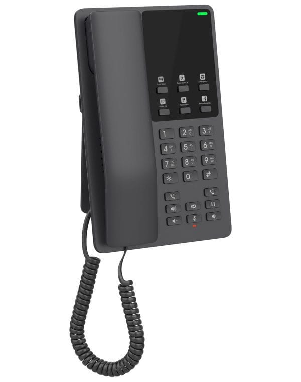 Grandstream ghp621 compact hotel phone side 1