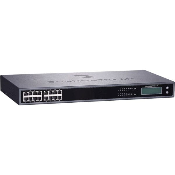 Grandstream gxw4216 analog fxs ip gateway 16 port side