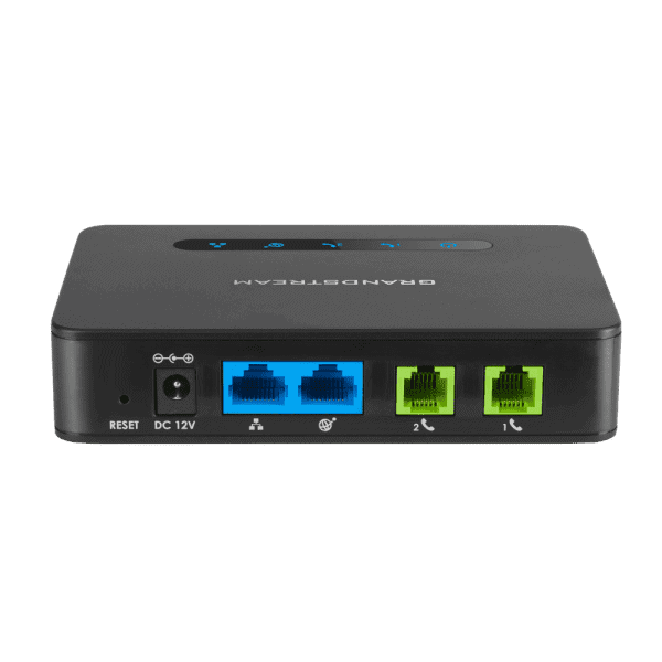 Grandstream HT812 Analog FXS IP Gateway – 2 Port NAT Router BACK