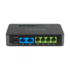 Grandstream ht814 analog fxs ip gateway – 4 port nat router back