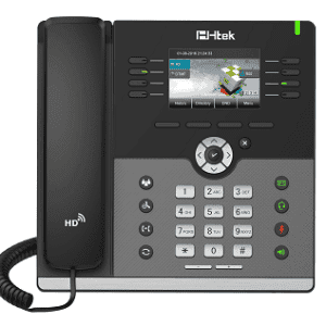 Htek uc924e gigabit color ip phone wifi bluetooth