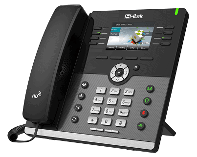 Htek uc924e gigabit color ip phone wifi bluetooth right