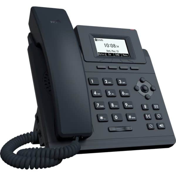 Yealink sip t30p entry level ip phone left