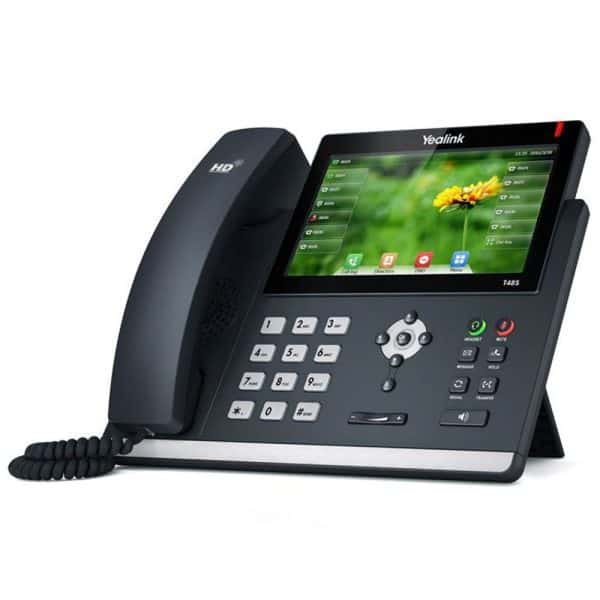 Yealink sip t48s touchscreen gigabit ip phone right