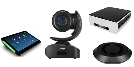 Zoom Room Kit with AVer VC540 Pro for Mid to Large Conference Rooms 1 2