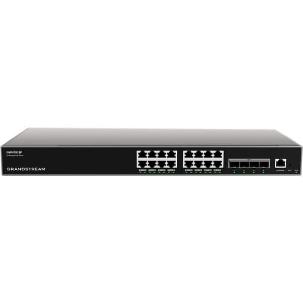 Grandstream gwn7812p 16-port gigabit enterprise layer 3 managed poe network switch