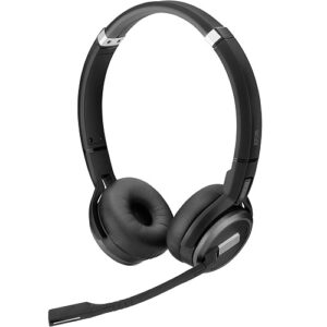 Sennheiser SDW 5065 (507000) - Double-Sided (Binaural) Wireless DECT Headset for Desk Phone Softphone/PC Connections